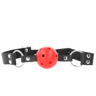 Kink - Mordaza De Bola 4 Cm Transpirable Rojo