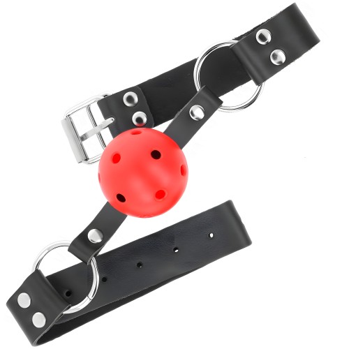 Kink - Mordaza De Bola 4 Cm Transpirable Rojo