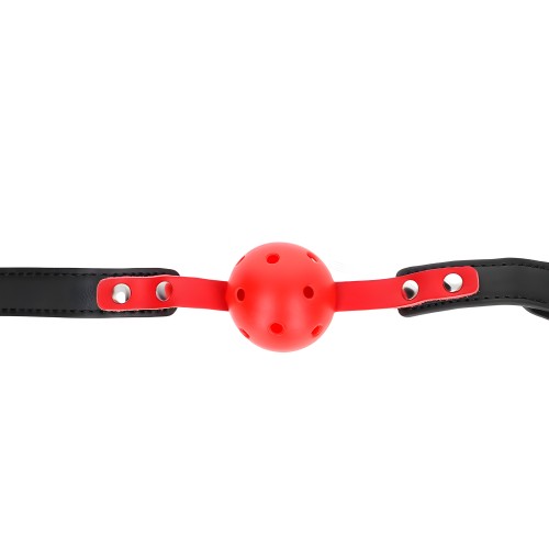 Kink Hollow Ball Gag 4 cm Hard Red