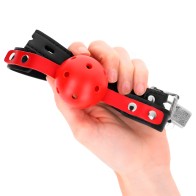 Kink Hollow Ball Gag 4 cm Hard Red