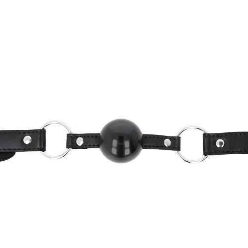 Kink Black TPE Ball Gag 4 cm
