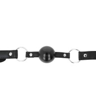 Kink Black TPE Ball Gag 4 cm