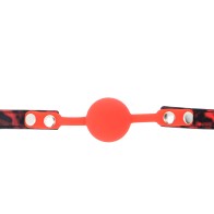 Kink - Mordaza De Bola 4 Cm De Silicona Modelo 2 Con Candado 60 X 2 Cm