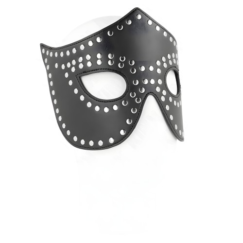 Kink Faux Leather Mask with Studs