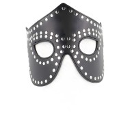 Kink Faux Leather Mask with Studs