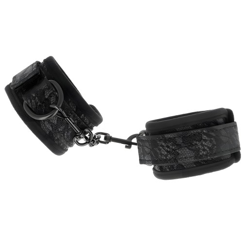 Kink - Muñequeras De Encaje Y Neopreno Ajustable Negro