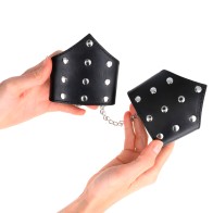 Kink Pointed Black Wrist Restraints