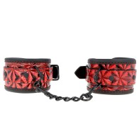 Kink Muñequeras Con Patrón De Diamantes Rojo Oscuro Ajustable 17-26 Cm X