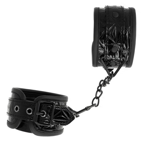 Kink - Adjustable Black Diamond Pattern Wrist Restraints