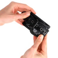 Kink - Adjustable Black Diamond Pattern Wrist Restraints