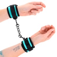 Kink Adjustable Wrist Restraints Black-Blue