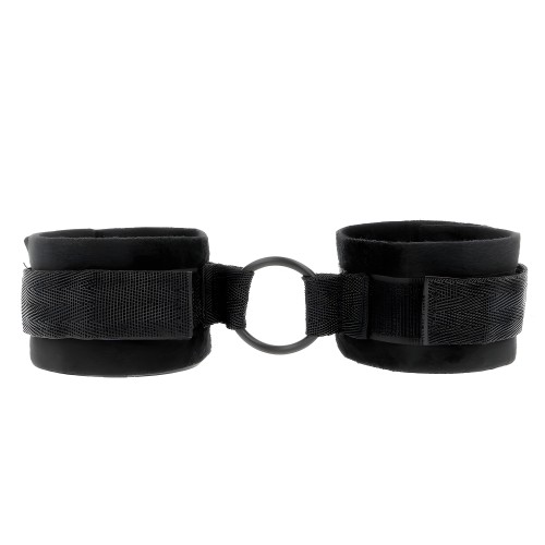 Kink Beginner Wrist Restraints 25 cm with 4 cm Ring Black