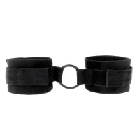Kink Beginner Wrist Restraints 25 cm with 4 cm Ring Black