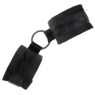 Kink Beginner Wrist Restraints 25 cm with 4 cm Ring Black