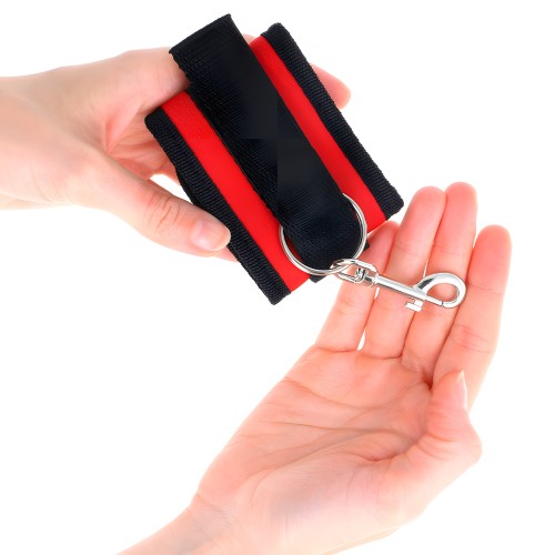 Kink Muñequeras Ajustables Rojo-Negro