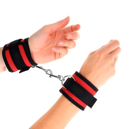 Kink Muñequeras Ajustables Rojo-Negro