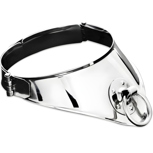 Metal Hard Slave Collar with Lock