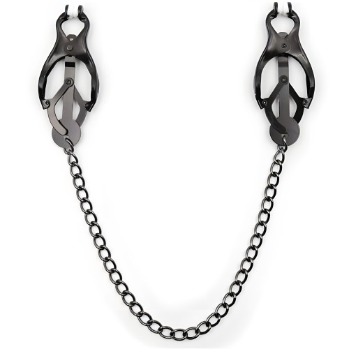 Ohmama Japanese Nipple Clamps with Black Chain