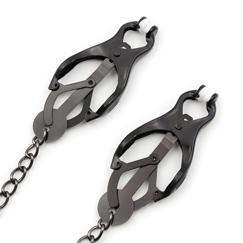 Ohmama Japanese Nipple Clamps with Black Chain