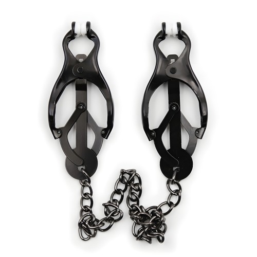 Ohmama Japanese Nipple Clamps with Black Chain