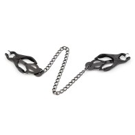 Ohmama Japanese Nipple Clamps with Black Chain