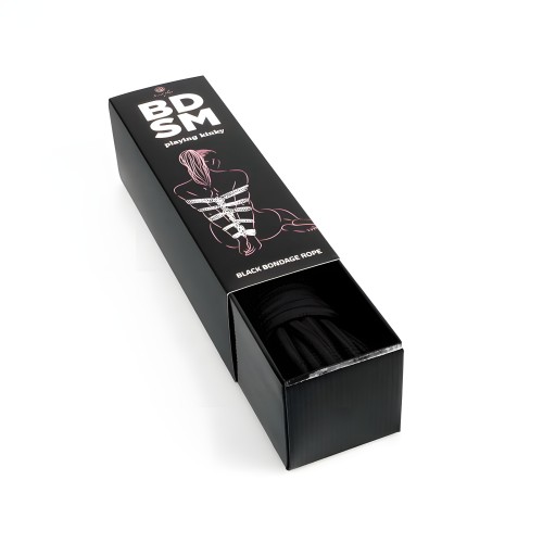 Secretplay Black Bondage Rope BDSM Collection
