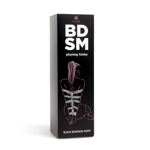 Cuerda Bondage Negra Bondage Bdsm Collection