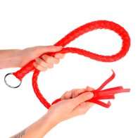 Kink - Látigo De Serpiente Con Anillo De Mano Rojo 65 Cm
