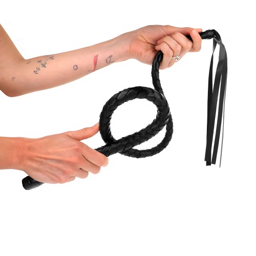 Kink Long Whip with Beads