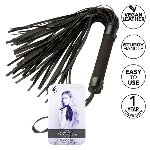 Calexotics Nocturnal Leather Flogger Black