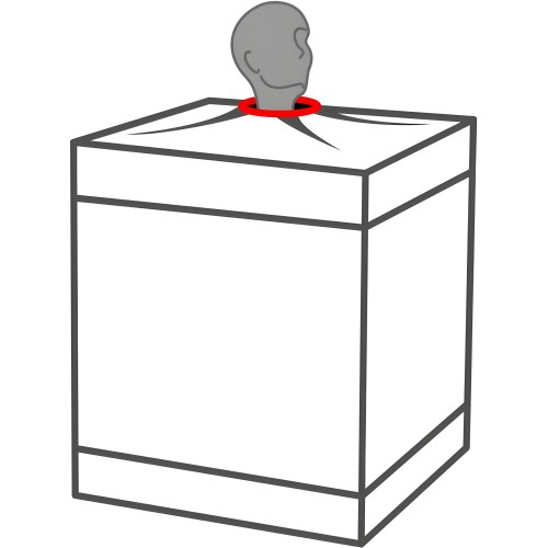 Kink Club Cabina Bukkake Negro & Rojo - Secret Dome