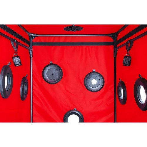 Cabina Scandale Negra y Roja Secret Dome