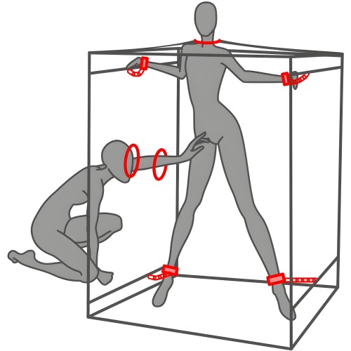 Cabina Scandale Negra y Roja Secret Dome