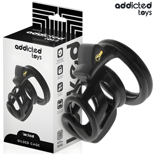 Addicted Toys Locked Gilden Cage Jaula Para Pene De Silicona 8,5 Cm
