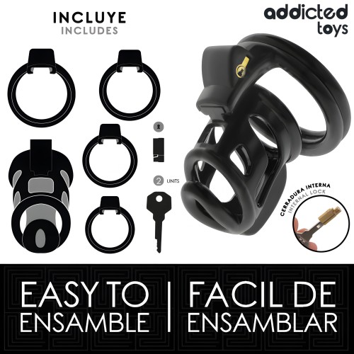 Addicted Toys Locked Gilden Cage Jaula Para Pene De Silicona 8,5 Cm