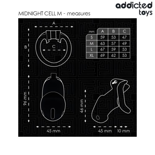 Addicted Toys Mindnight Cell Penis Cage - Size M