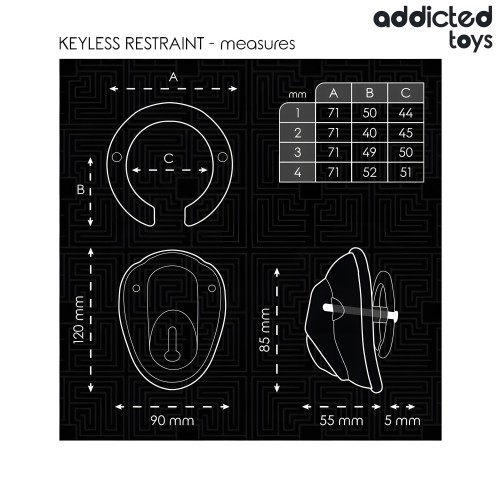 Keyless Restraint Penis Cage 11.5cm