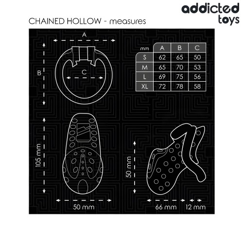 Addicted Toys Chained Hollow Penis Cage