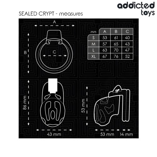 Sealed Crypt Penis Cage 8 cm