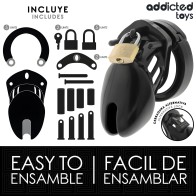 Addicted Toys Jaula Para Pene Obsidian Hold Talla S