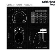 Addicted Toys Obsidian Hold Penis Cage Size S