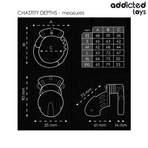 - Chastity Depths Jaula Para Pene 7,5 Cm