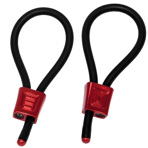 Electrastim Prestige Electra Loops Adjustable Penis Rings Red
