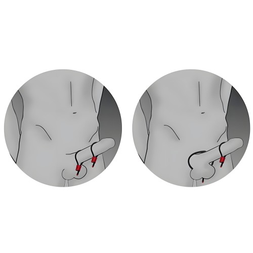 Electrastim Prestige Electra Loops Adjustable Penis Rings Red