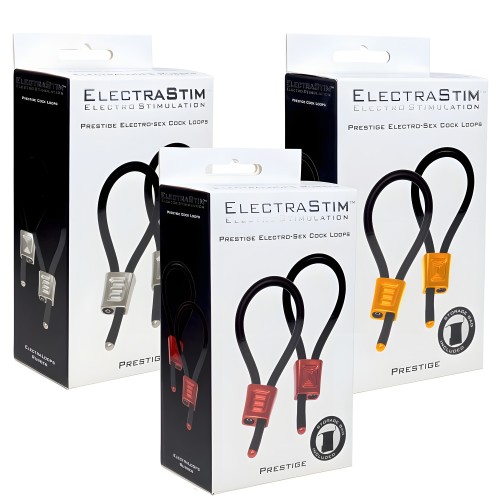 Electrastim Prestige Electra Loops Adjustable Penis Rings Red
