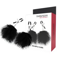 Darkness Nipple Clamps with Pom Poms 2