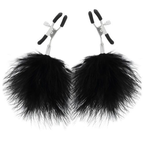 Darkness Nipple Clamps with Pom Poms 2