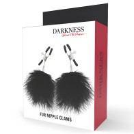 Darkness Nipple Clamps with Pom Poms 2