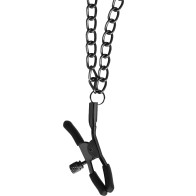 Begme Red Edition Collar with Chains and Nipple Clamps