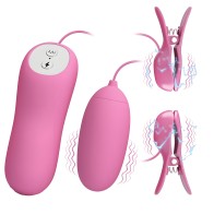 Pretty Love Adjustable Vibrating Nipple Clips
